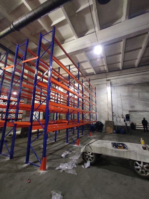 Stellaj,omborxona uchun paletniy stellajlar,ustanovka hizmati mavjud.