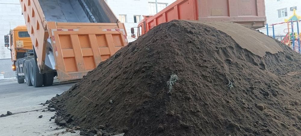 Шебень, грунт, пгс, желтый песок