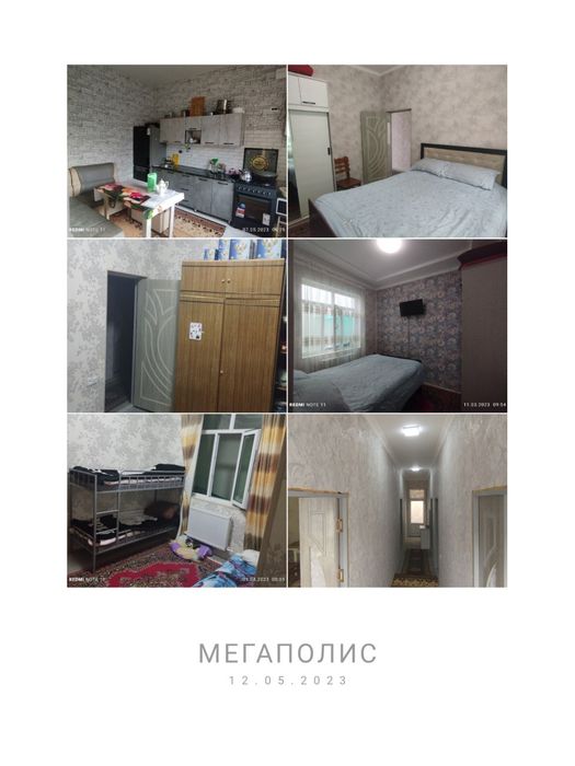 3 та хона +1 ошхона
Ванна санузел уй Ичида. 
Половой + ради