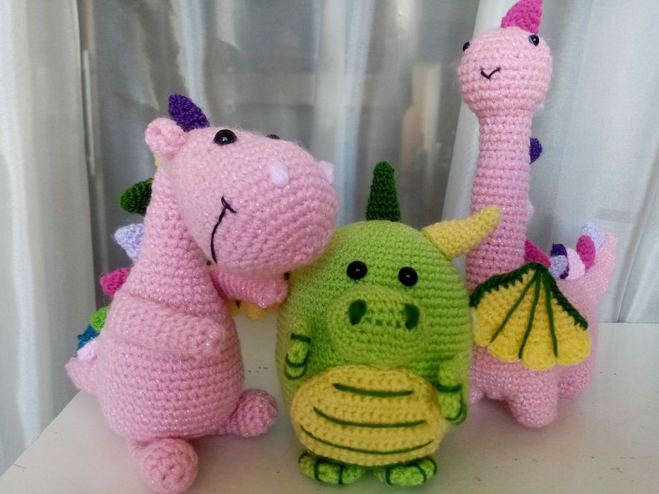 Вязаные игрушки.