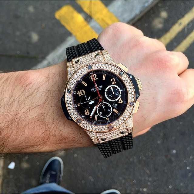 Мъжки Часовници big bang 44mm пълен диамант