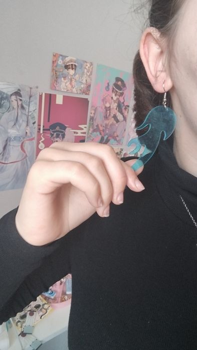 Серьги аниме косплей