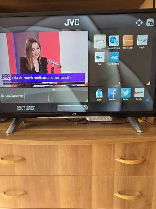 Televizor LED Smart JVC - 81 cm - Garantie + suport perete