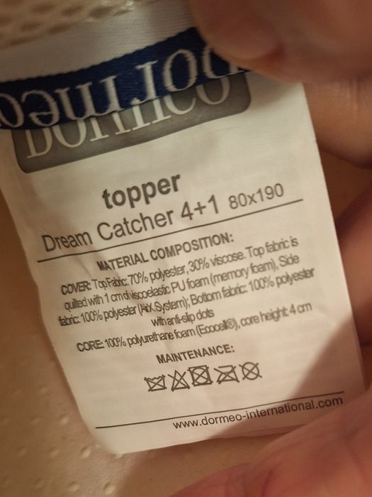 Топ матрак dormeo 80/190см