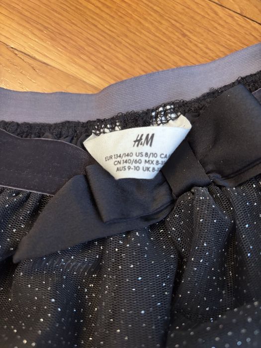 Fusta H&M 134/140, 8-10 ani, tutu gri cu argintiu