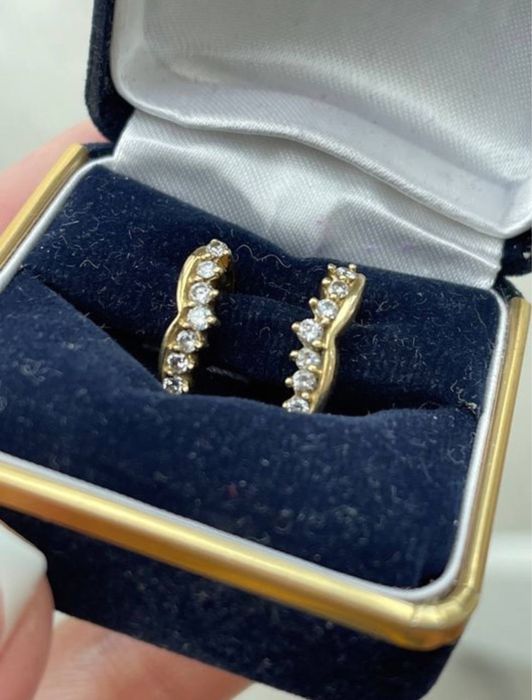 Сережки золото бриллианты