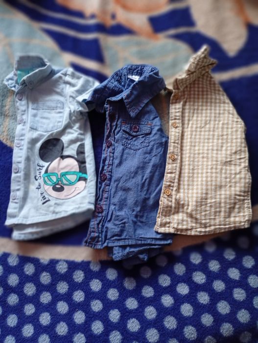 De vînzare lot cămăși băiat ,cu mîneca scurta 1 și 2 cu mineca lunga