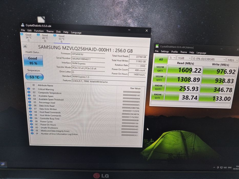 Ssd Samsung, kioxia, patriot 256 gb, nvme gen4