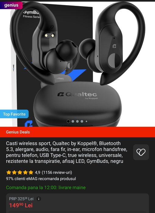 Căști GymBuds Fitness Series