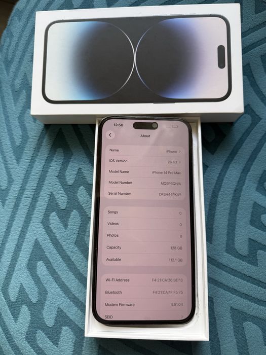 Iphone 14 pro max/91% baterie