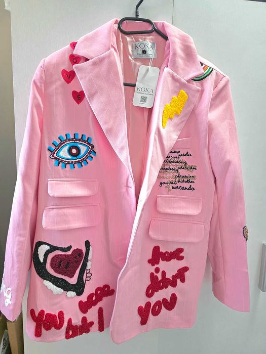 Бебешко розово сако