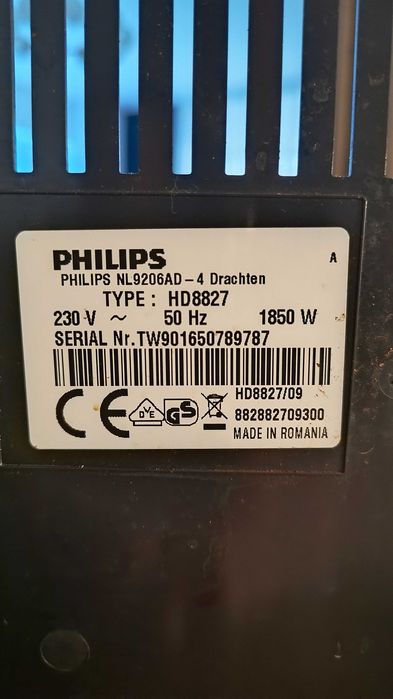 Espressor cafea  Philips HD8827