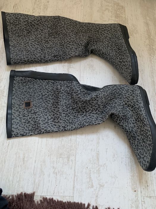 Vand cizme cauciuc animalprint