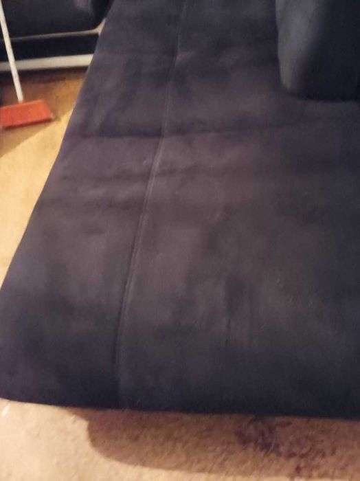 Сиво - черен ъглов диван