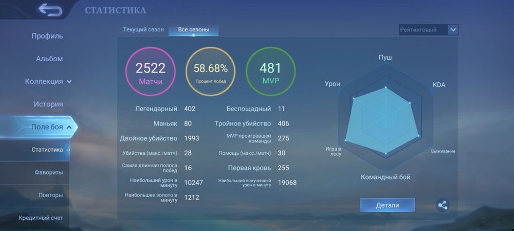 Продам млбб mlbb аккаунт