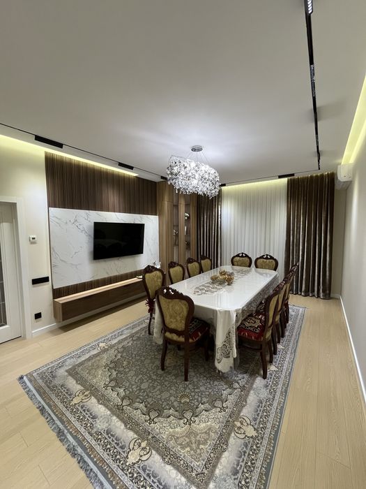 Новостройка метро Шахристан - 130м2 4х комнатная с ремонтом упакованна