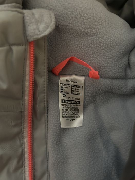 Детски ски панталон и яке Wedze 8 г.; каска и очила