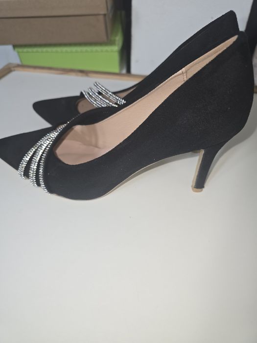 Pantofi stileto cu toc de 10 cm,8 cm