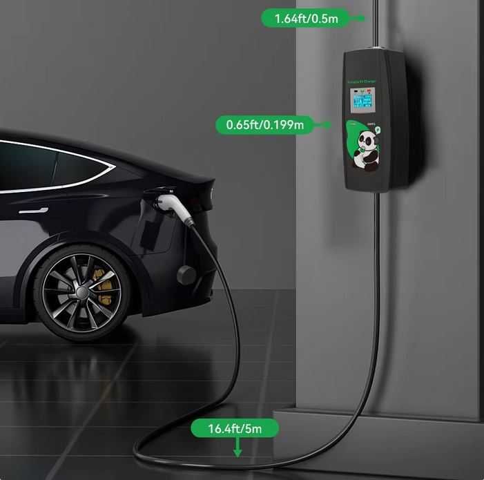 Зарядна станция за електромобили- ТРИФАЗНА, 11kW, "Khons" 5m, НОВА