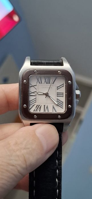 CARTIER cu baterie și curea din piele naturala