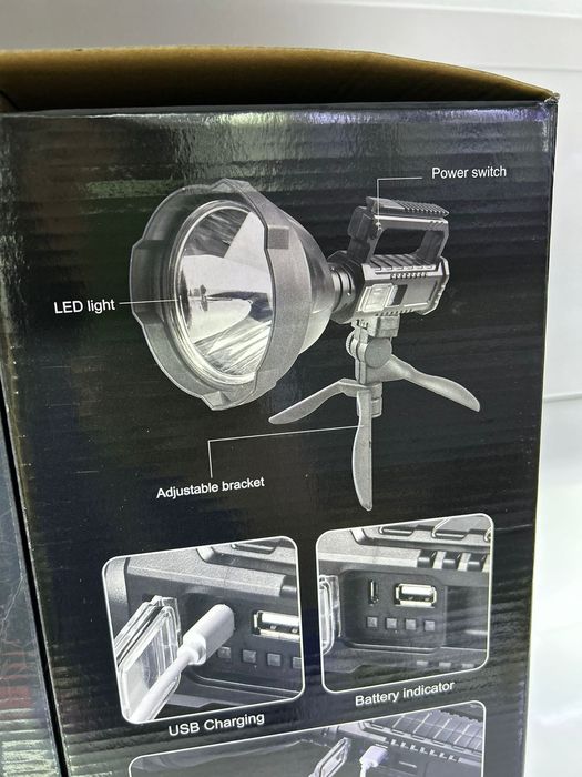 Мощный фонарик со штативом