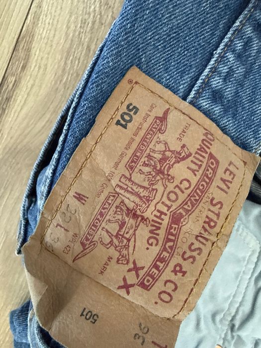 Blugi LEVIS 501 Albastru Clasic USA Albastru Barbati | Marime 32 x 36 (Talie 78 cm)