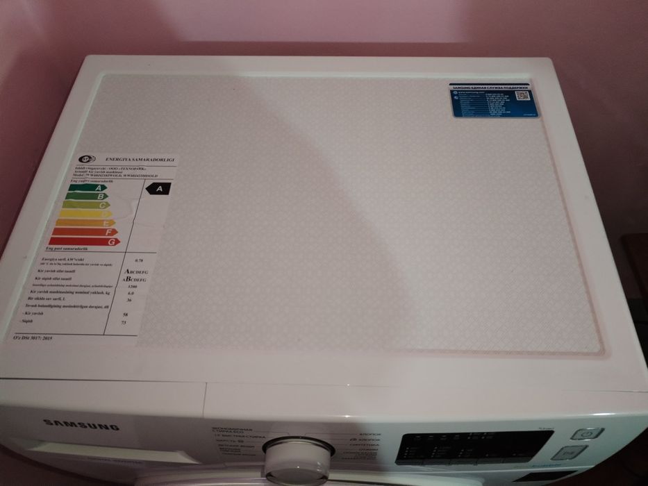 Stiralka Samsung orginal sotiladi 6 kg Li