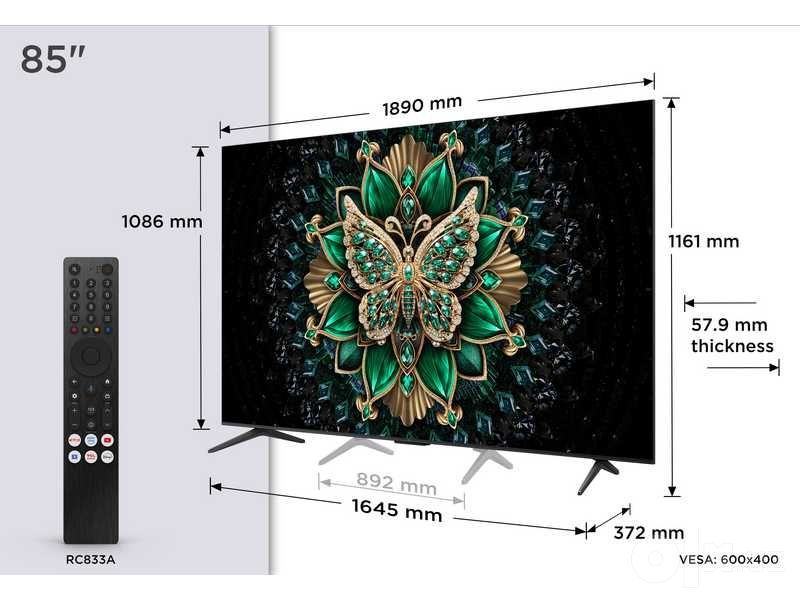 Телевизор TCL 85C6K QD-Mini LED 4K 144Hz