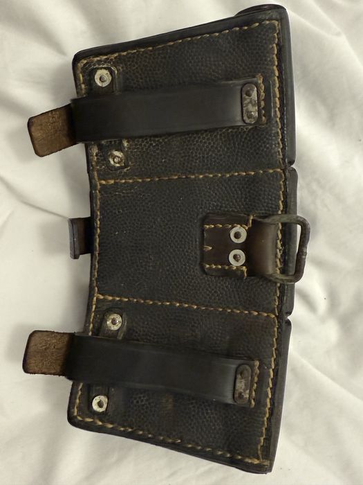 Port cartusiera din piele pt arma Kar 98