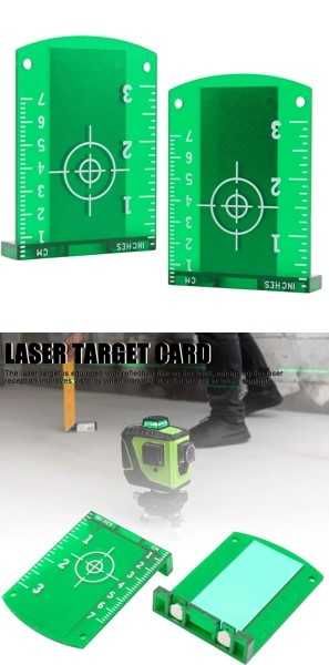 Магнитни мишени за лазерен нивелир, зелени