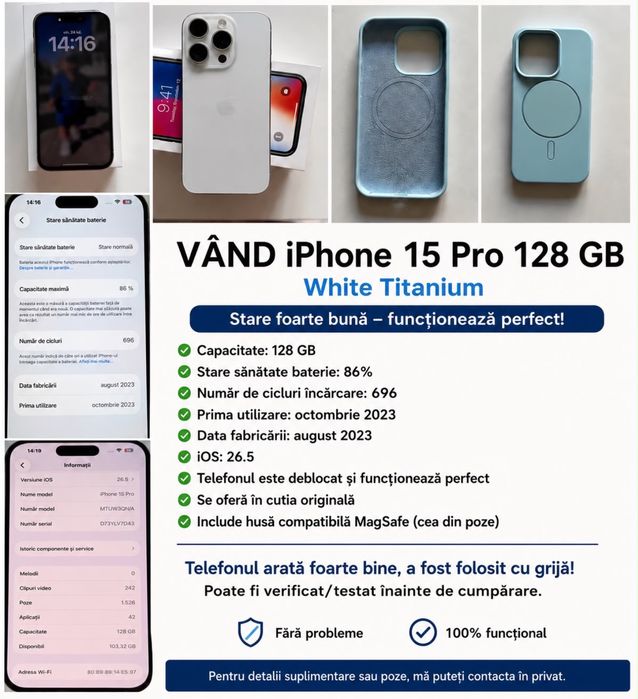 iPhone 15 pro white