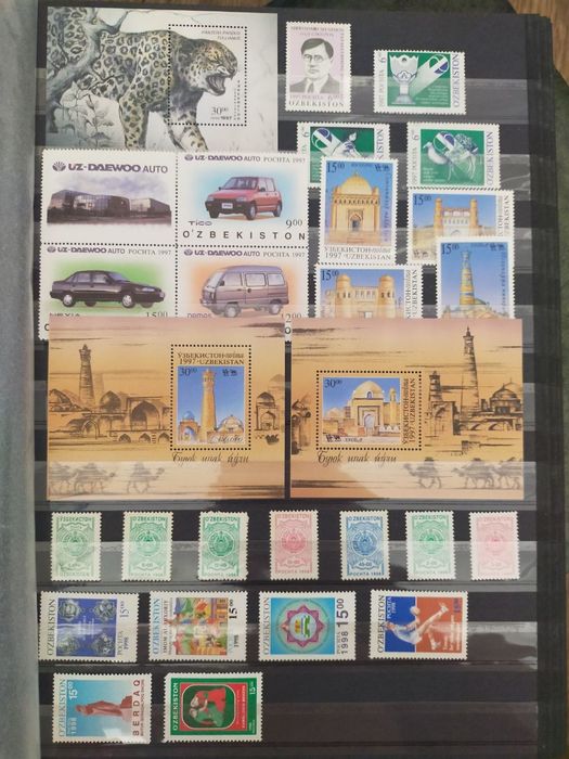 Обмен почтовых марок Узбекистана на почтовые марки России с 1992 года