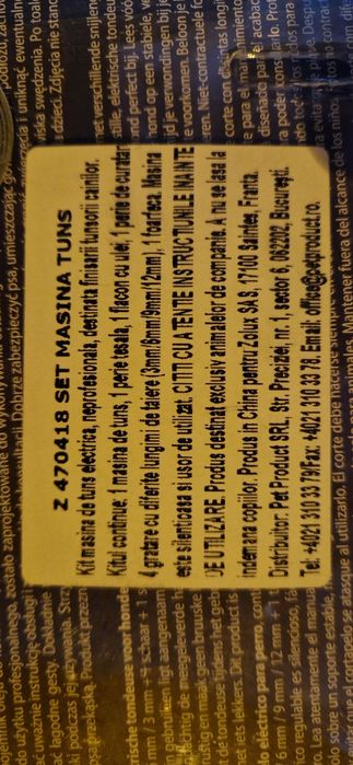 Zolux masina de tuns caini