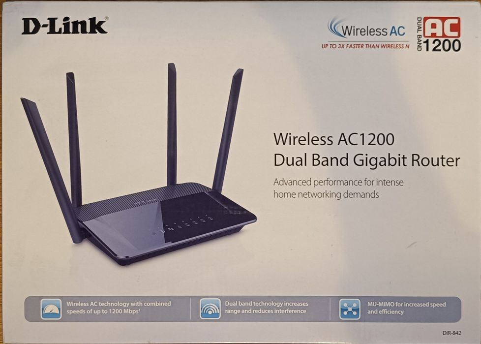 Router D‑Link DIR‑842 AC1200 – Stare excelentă
