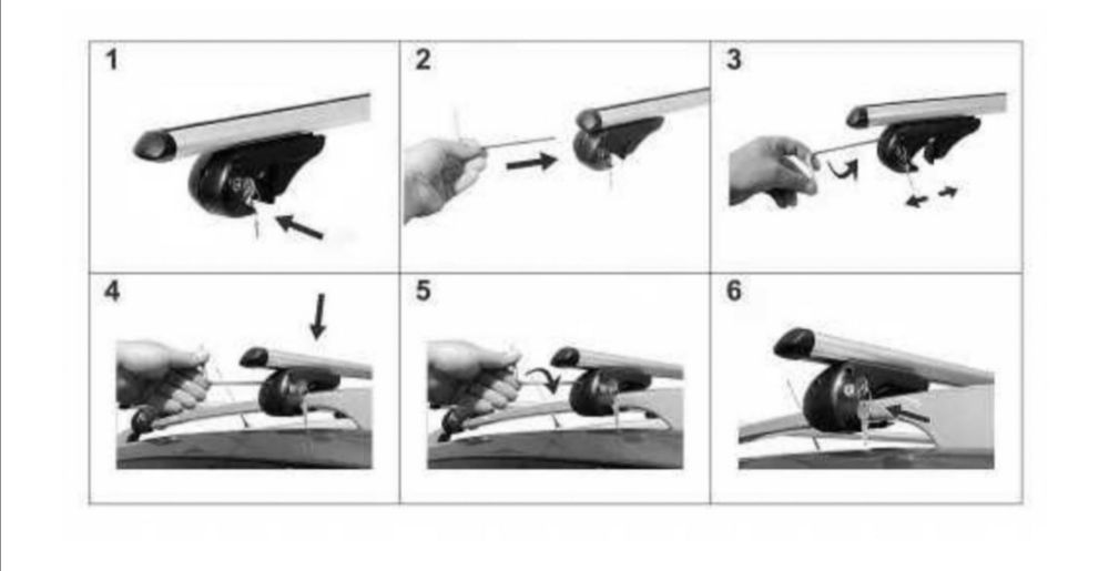Напречни Греди за таван 135см. Универсален Багажник за таван  LUX