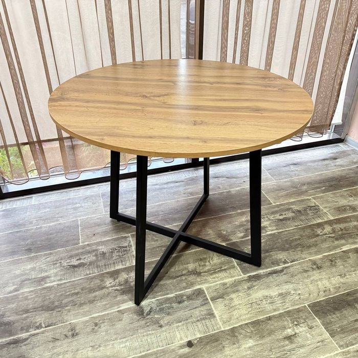 Обеденный стол LoftBrand Seol чёрный