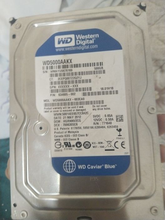 Жёсткий диск 500 GB