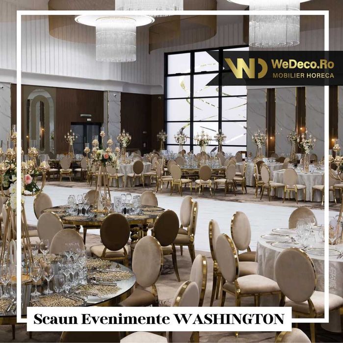 NOU! Masa Prezentare Tort Evenimente Aurie cu Roti - Produs de LUX