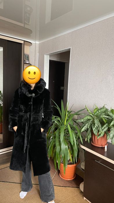 Шуба мутон длинная 44