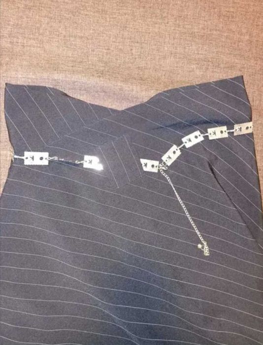 Юбка-миди разнодлинная