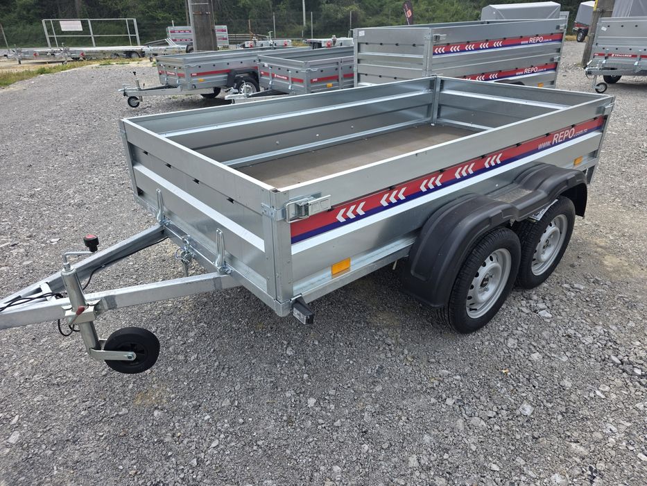 Remorca  2600 x 1350 x 390 mm dublu ax 750 kg