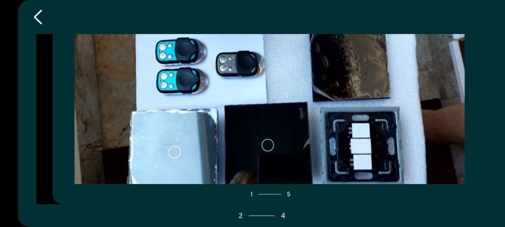 Intrerupatoare tactile dimmer variator tensiune negre cu telecomandă