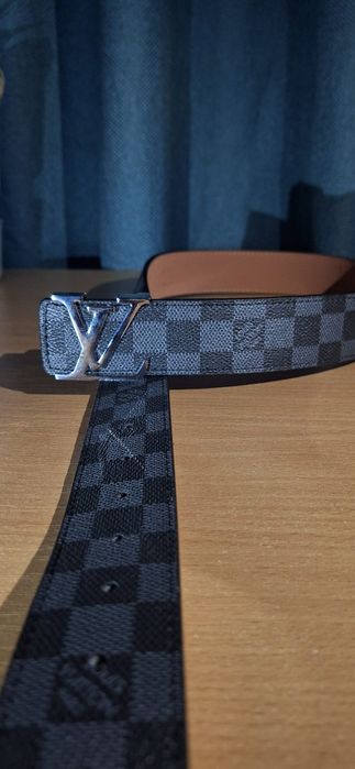 Curea Louis Vuitton -  Monogram neagra (carouri)