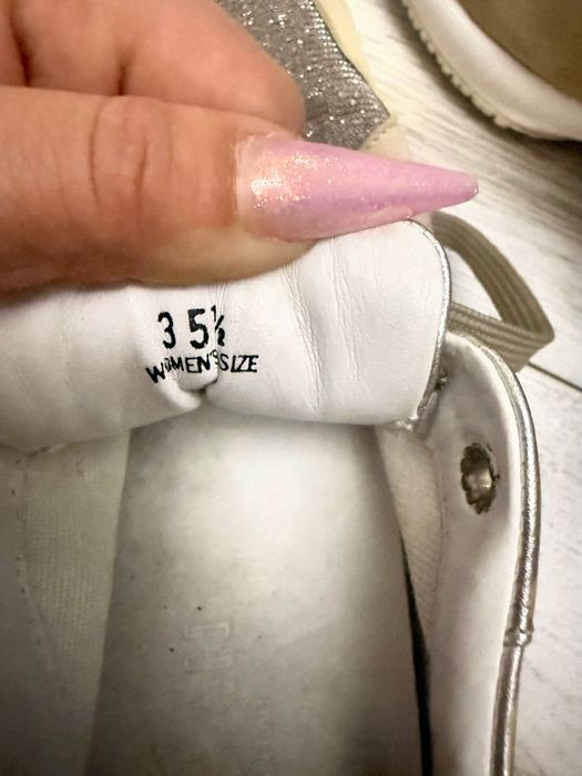 Sneakers ORIGINALI Hogan damă 37 bej auriu platformă comozi