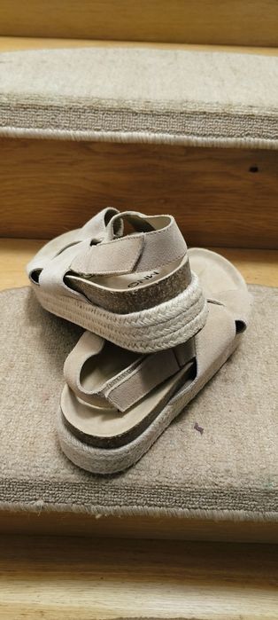 Sandale MANGO piele nat 39