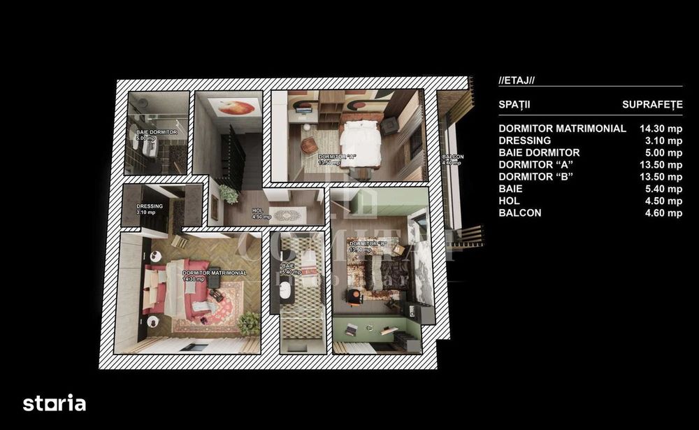 Casă de tip duplex | Stadiu semifinisat | Zona Parcului Poligon