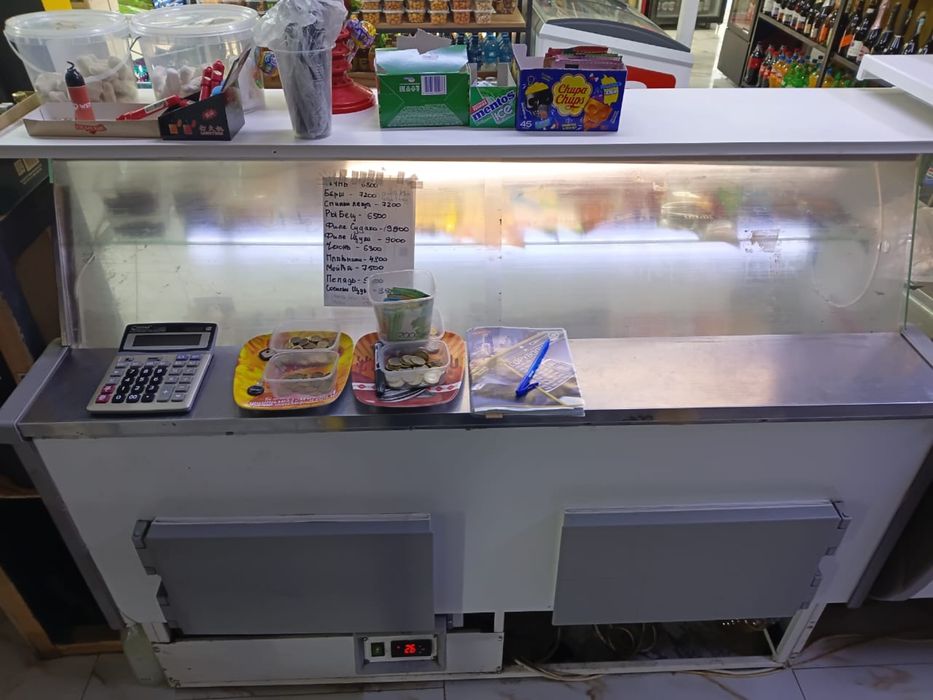 Витринный холодильник, горизонтальный б/у