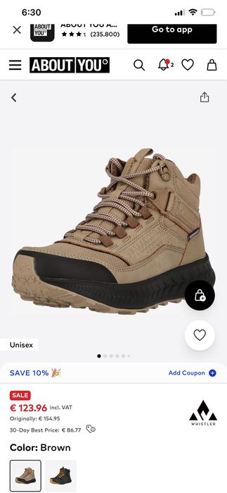 Vertical унисех зимни обувки 41 waterproof, Michelin подметка