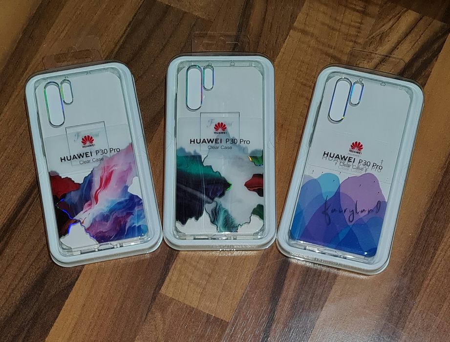Husa silicon antisoc originala Huawei Clear Case P30 Pro
