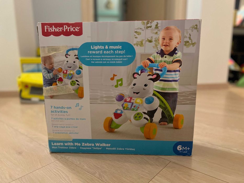 Образователна проходилка Fisher Price Learn With Me Zebra